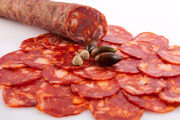 Chorizo de Bellota 100% Ibérico curado artesanalmente con pimentón de la Vera