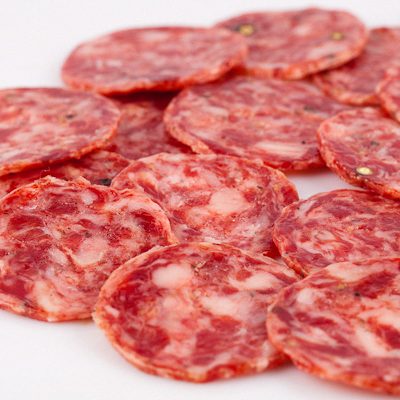 Salchichón de Bellota 100% Ibérico Loncheado 100 g curado artesanalmente y envasado al vacío